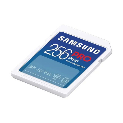 Карта пам'яті Samsung PRO Plus SD 256GB UHS-I U3 + рідер