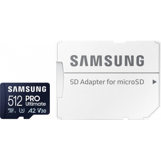 Карта пам'яті Samsung PRO Ultimate 2023 microSDXC 512 ГБ 200/130 МБ/с
