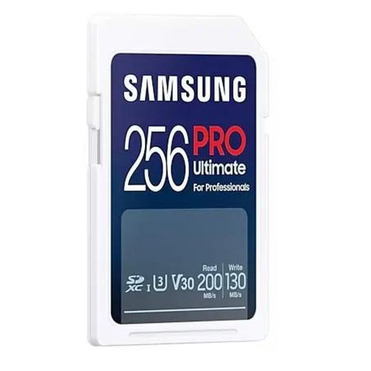 Карта пам'яті Samsung PRO Ultimate 2023 SD 256GB 200/130MB/s U3 V30 + рідер