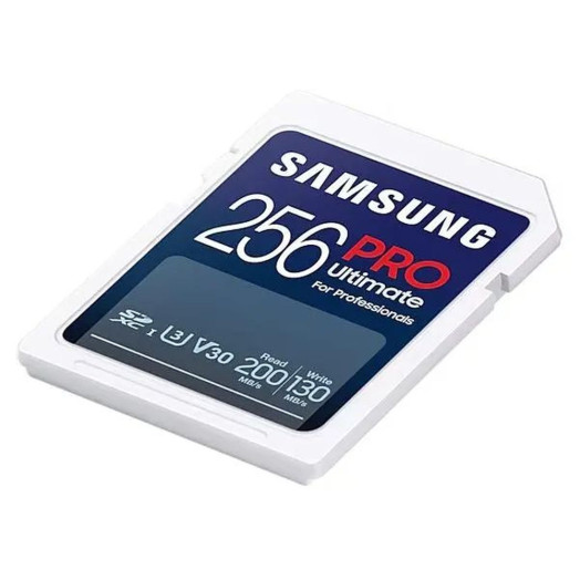 Карта пам'яті Samsung PRO Ultimate 2023 SD 256GB 200/130MB/s U3 V30 + рідер