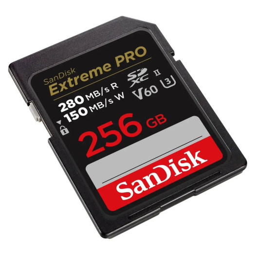 Карта пам'яті SanDisk Extreme PRO SDXC 256 ГБ 280/150 V60