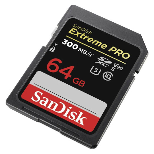 Карта пам'яті SanDisk Extreme PRO SDXC 64GB 300MB/S V90