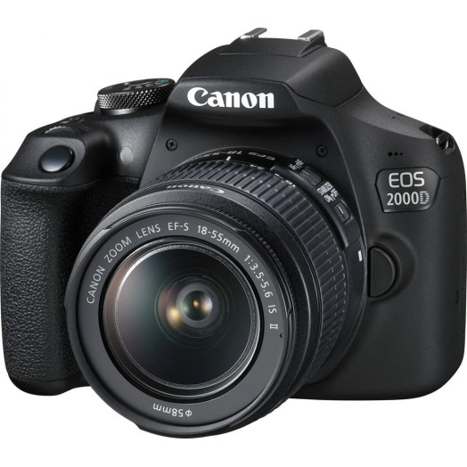 Canon EOS 2000D SLR + EF-S 18-55mm f/3.5-5.6 IS II + LP-E10