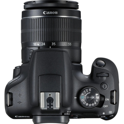 Canon EOS 2000D SLR + EF-S 18-55mm f/3.5-5.6 IS II + LP-E10
