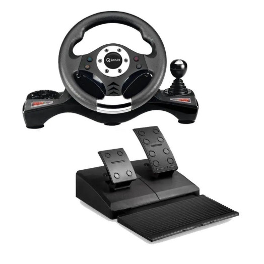 Q-SMART SW6060 SUZUKA PRO 4в1 Кермо з педалями для PS4, PS3, Xbox One, ПК