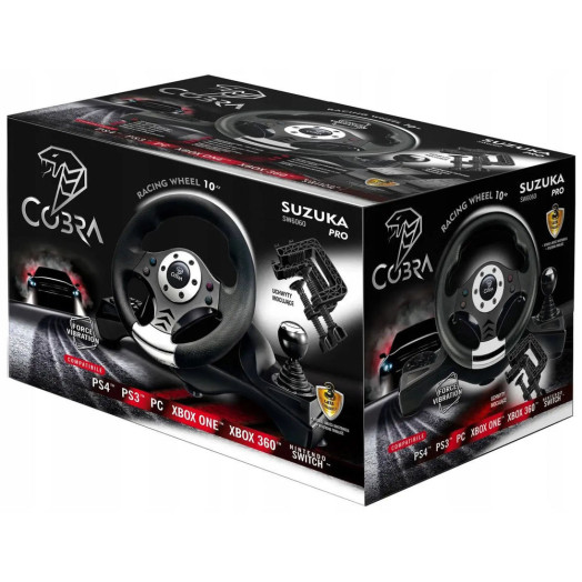 Q-SMART SW6060 SUZUKA PRO 4в1 Кермо з педалями для PS4, PS3, Xbox One, ПК