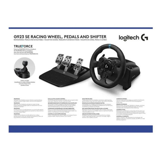 Кермо Logitech G923 SE Shifter Combo з педалями для PS5, PS4, ПК Force Feedback