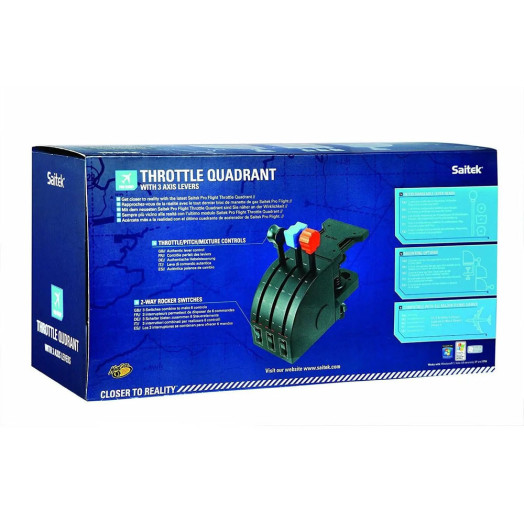 Saitek Pro FLight Throttle Quadrant Controller для дротового ПК