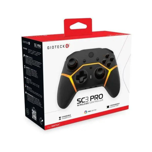 Pad Gioteck SC3 Wireless Pro Controller for Nintendo Switch Wireless Black