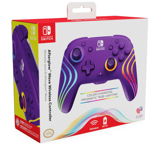 PDP Afterglow Wave Бездротовий контролер Nintendo Switch Purple
