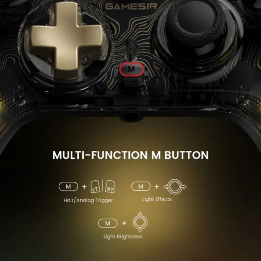 GameSir HRG7112 Kaleid Flux Wired Геймпад для ПК Xbox Wired Transparent-Black