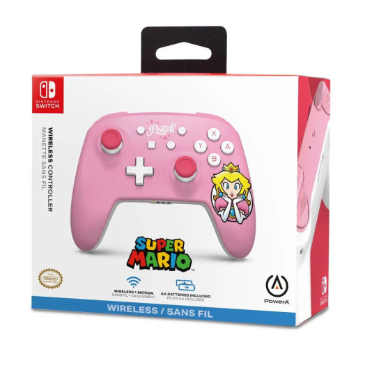PowerA Pad Super Mario Princess Peach Pink для Nintendo Switch Wireless