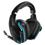 Чорно-сині бездротові навушники Logitech G935 з мікрофоном