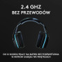 Чорно-сині бездротові навушники Logitech G935 з мікрофоном