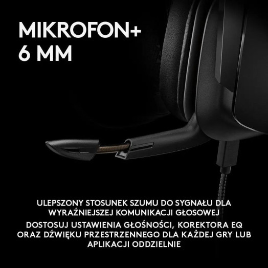 Чорно-сині бездротові навушники Logitech G935 з мікрофоном