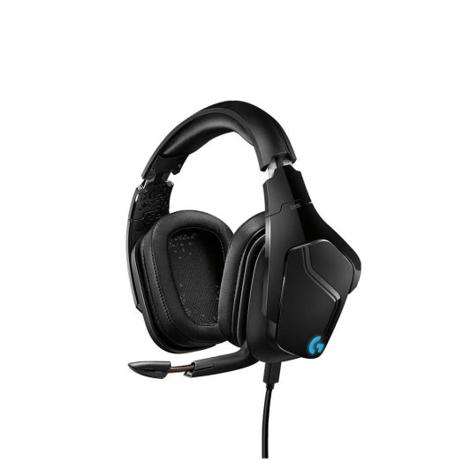 Чорно-сині бездротові навушники Logitech G935 з мікрофоном