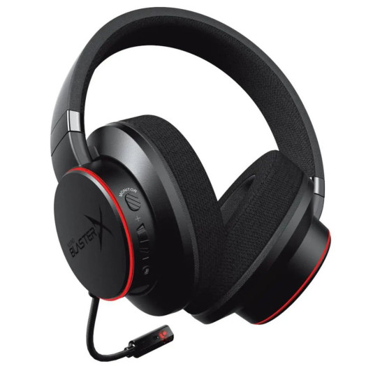 Дротові навушники Creative Sound BlasterX H6 з мікрофоном, чорні
