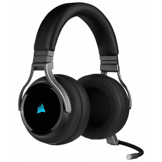 Бездротові навушники з мікрофоном Corsair VIRTUOSO RGB WIRELESS High-Fidelity Gaming Headset CA-9011185-EU On-Ear Black