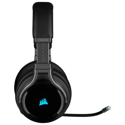 Бездротові навушники з мікрофоном Corsair VIRTUOSO RGB WIRELESS High-Fidelity Gaming Headset CA-9011185-EU On-Ear Black