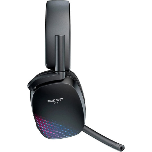 Накладні бездротові навушники Roccat Syn Pro Air з мікрофоном чорного кольору
