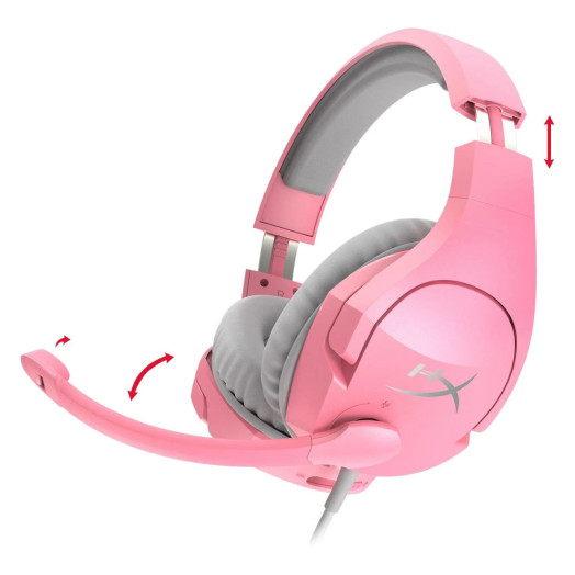 Дротові навушники HyperX Cloud Stinger HHSS1X-AX-PK/G з мікрофоном рожеві
