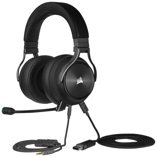 Бездротові навушники з мікрофоном Corsair VIRTUOSO RGB WIRELESS XT High-Fidelity Gaming Headset CA-9011188-EU On-Ear Black