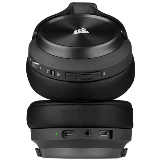 Бездротові навушники з мікрофоном Corsair VIRTUOSO RGB WIRELESS XT High-Fidelity Gaming Headset CA-9011188-EU On-Ear Black