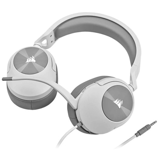 Дротові навушники Surround Corsair HS55 з мікрофоном білі