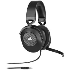 Дротові навушники Corsair HS65 Surround Carbon з мікрофоном, чорні