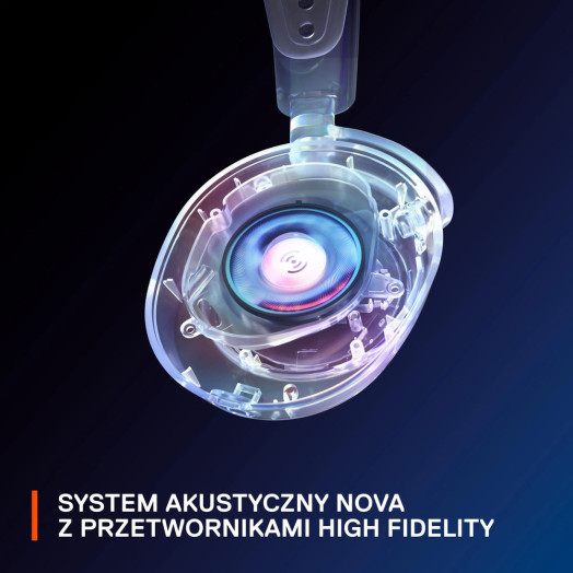 Бездротові накладні накладні навушники SteelSeries Arctis Nova 7X з мікрофоном чорного кольору