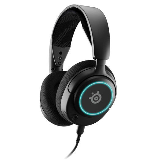Дротові навушники з мікрофоном SteelSeries Arctis Nova 3 On-Ear Black