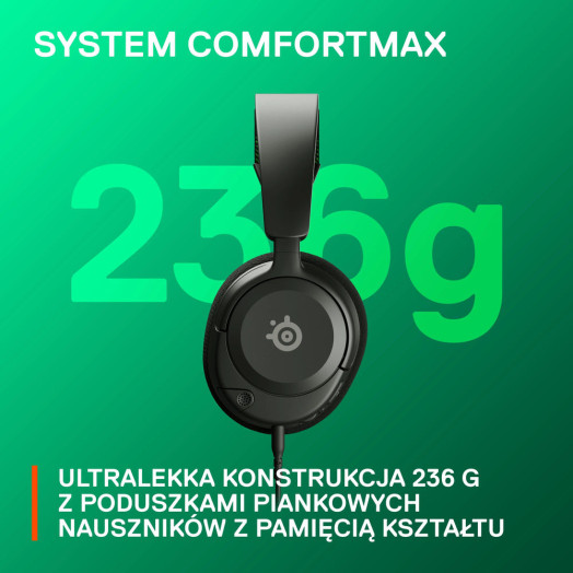 Дротові навушники SteelSeries Arctis Nova 1X з мікрофоном, чорні