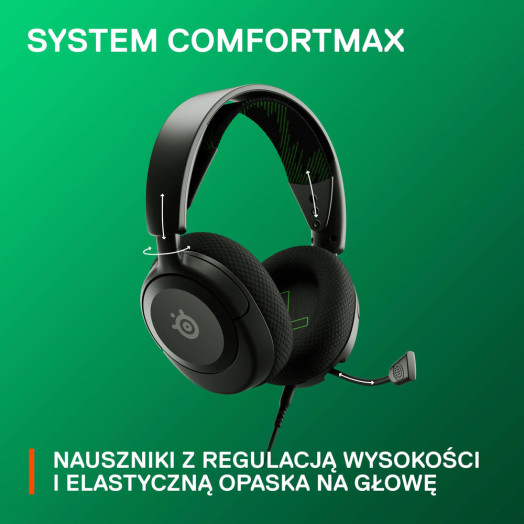 Дротові навушники SteelSeries Arctis Nova 1X з мікрофоном, чорні