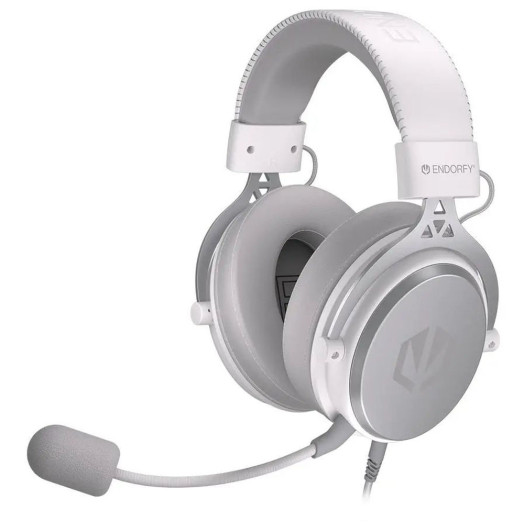 Дротові навушники Endorfy Viro Plus USB Onyx White з мікрофоном, білі