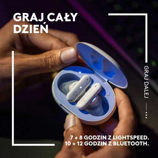 Чорні бездротові навушники-вкладиші Logitech G Fits з мікрофоном