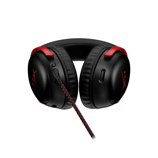 Дротові навушники HyperX Cloud III з накладним мікрофоном чорно-червоні