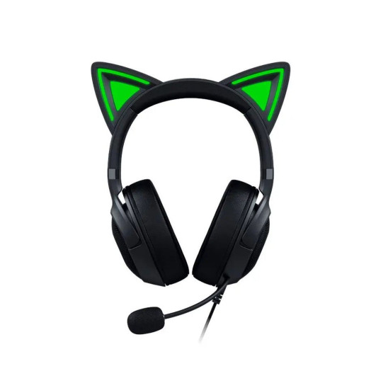 Дротові навушники Razer Kraken Kitty V2 Black з мікрофоном. Чорні