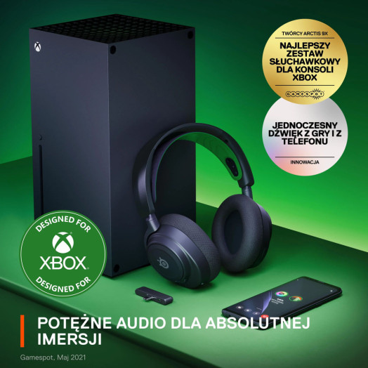Бездротові накладні накладні навушники SteelSeries Arctis Nova 7X з мікрофоном білі