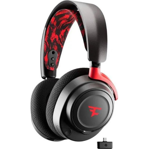 Накладні бездротові навушники SteelSeries Arctis Nova 7 Wireless FaZe Clan Limited Edition з мікрофоном