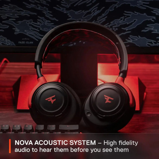 Накладні бездротові навушники SteelSeries Arctis Nova 7 Wireless FaZe Clan Limited Edition з мікрофоном