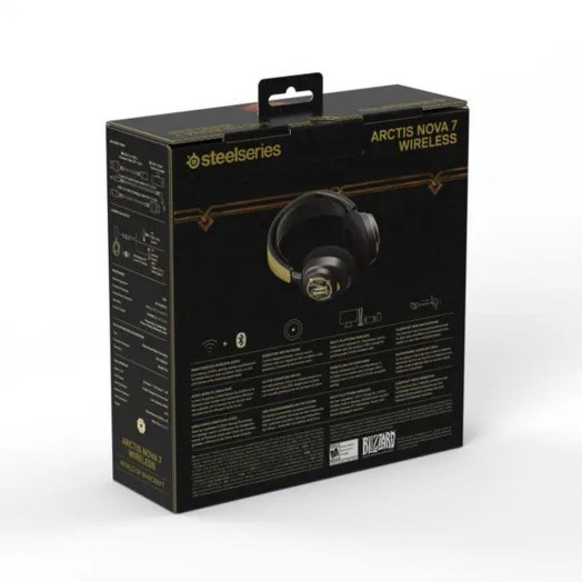 Бездротові навушники з мікрофоном SteelSeries Arctis Nova 7 Wireless On-Ear World of Warcraft Edition