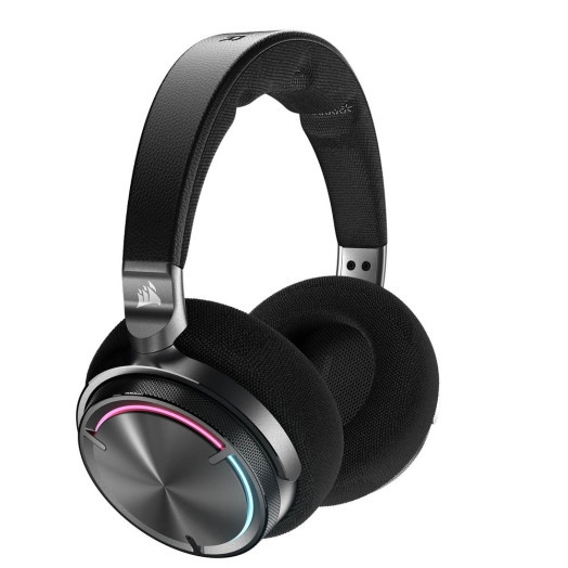 Бездротові навушники з мікрофоном Corsair Virtuoso Max Wireless Carbon ANC On-Ear Black