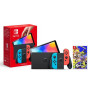 Консоль Nintendo Switch OLED Red Blue + Splatoon 3