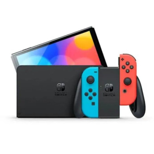 Консоль Nintendo Switch OLED Red Blue + Splatoon 3