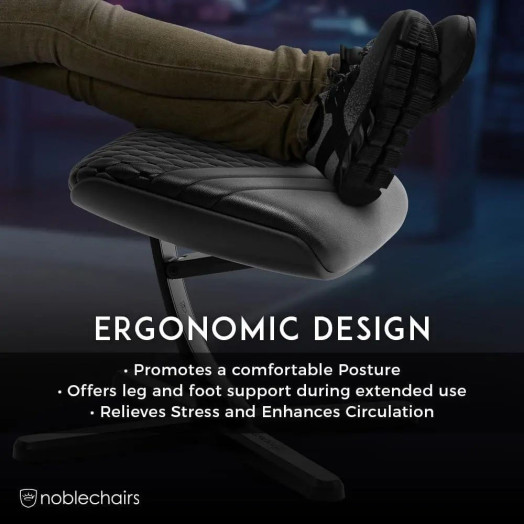 Підставка для ніг Noblechairs V2 Leather Black