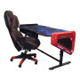 E-BLUE Письмовий стіл EGT003BK 165 см з регульованою висотою Чорно-синій