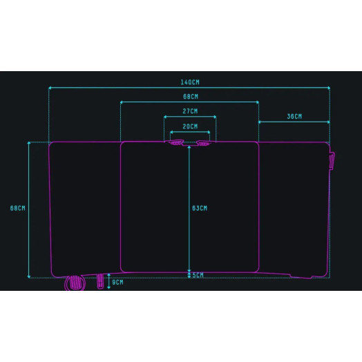 Стіл Ultradesk LEVEL V2, 140 см з регульованою висотою, чорний