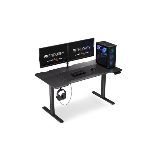 Електричний стіл Endorfy Atlas L 150 см з регульованою висотою, чорний