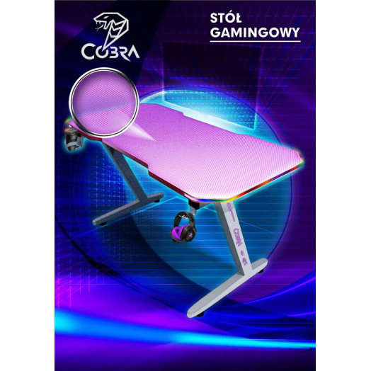 Стіл Cobra CRF4575RGB 120см Рожевий