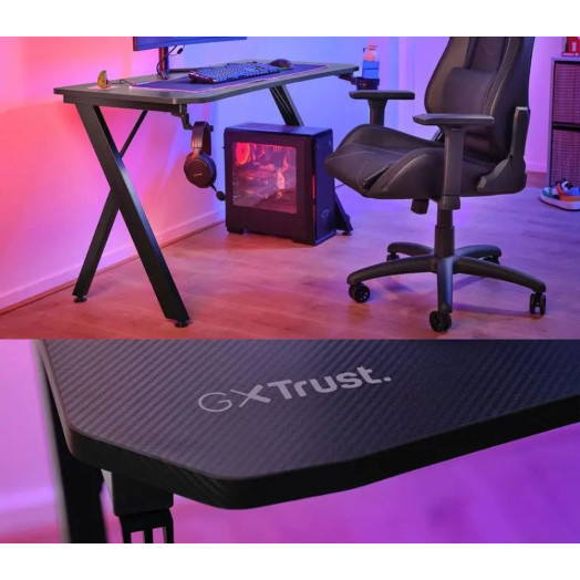 Письмовий стіл Trust GXT 700 Omnius 120 см чорний
